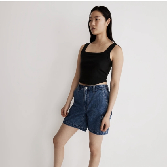 Sold On M! NWT Madewell The Tailored Crop Tank in Sleekhold XXS - Picture 14 of 15